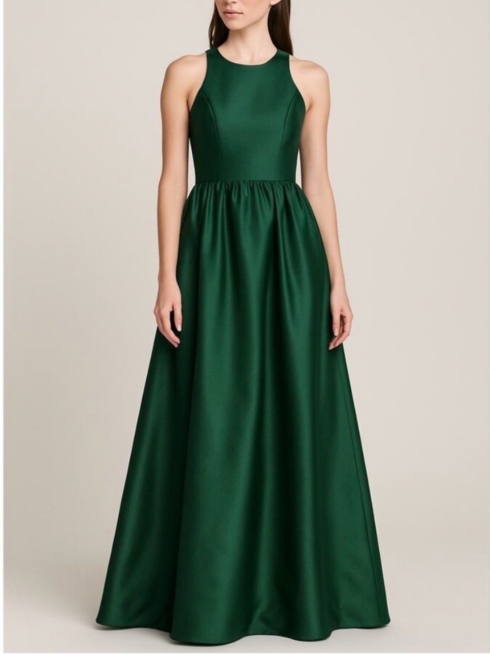 Alfred Sung Emerald Green Satin Gown Dress xxs/XS (No Size Tag)
Could fit child